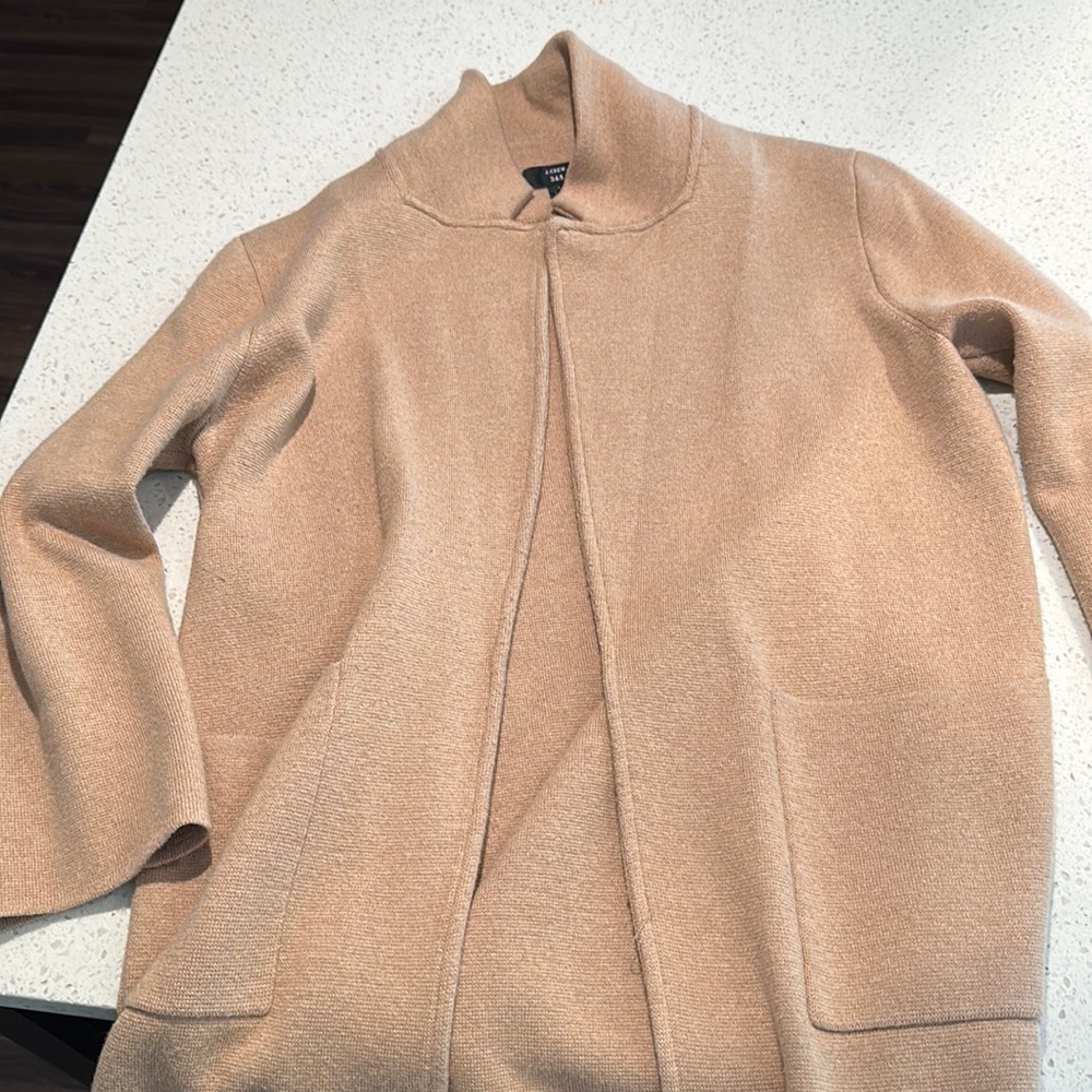 JCrew 365 Sophie small sweater blazer khaki, super sale